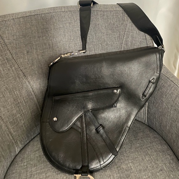 Dior Other - Dior Saddle Black Leather Bag